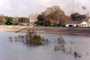 Conventional dike in Gretna, Mississippi. Photo: http://commons.wikimedia.org/wiki/User:Infrogmation